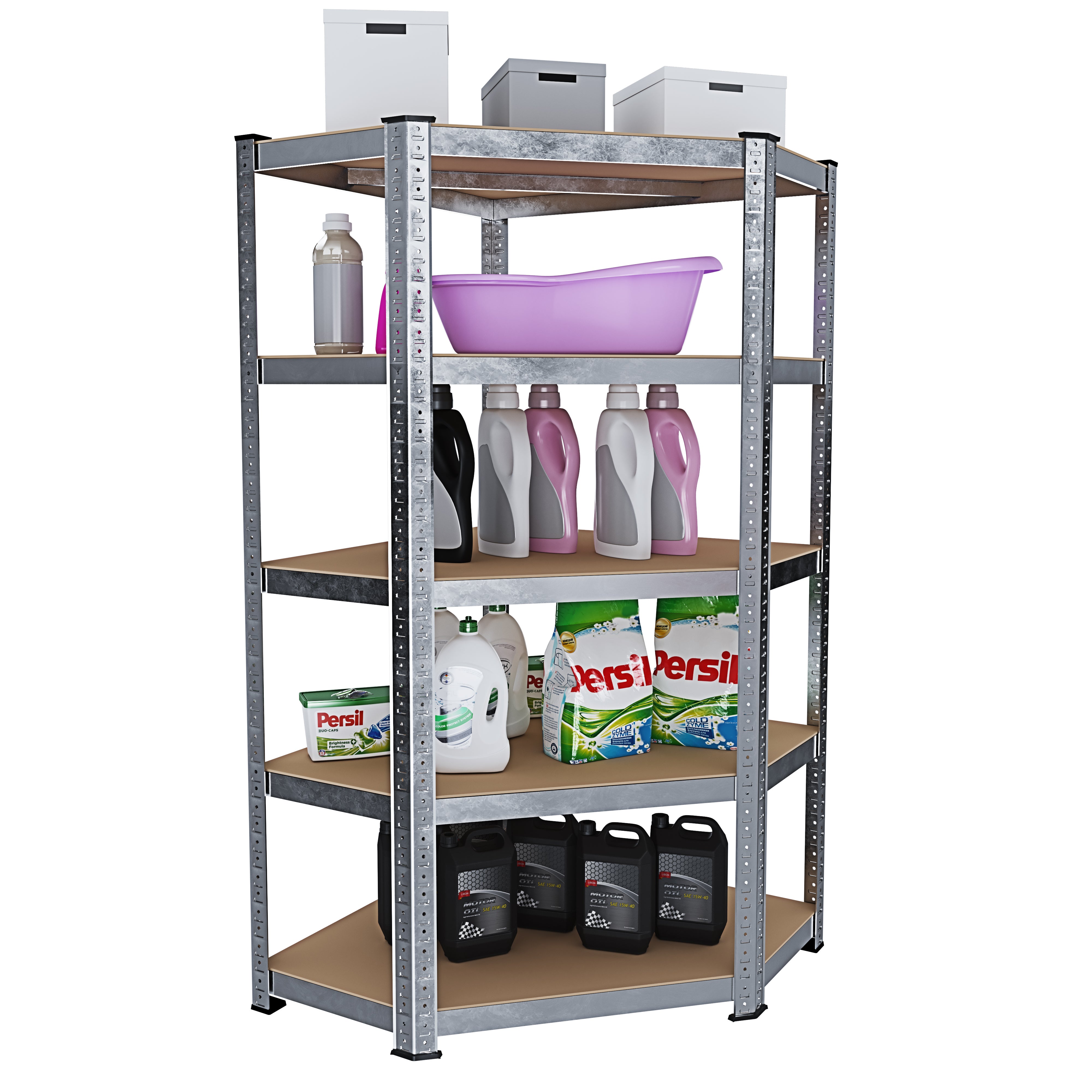 Shelfplaza® 180x60x30cm HOME Scaffale Angolare Metallo Carichi Pesanti - Foto 8