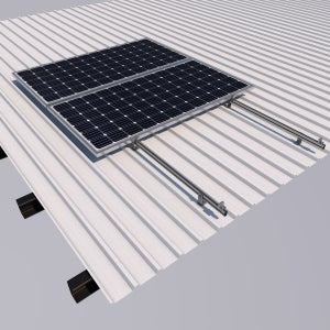 Kit 8 Ganci Regolabili Per Pannelli Solari In Acciaio Inox A2 | Montaggio Fotovoltaico Su Tetto, 3 Posizioni