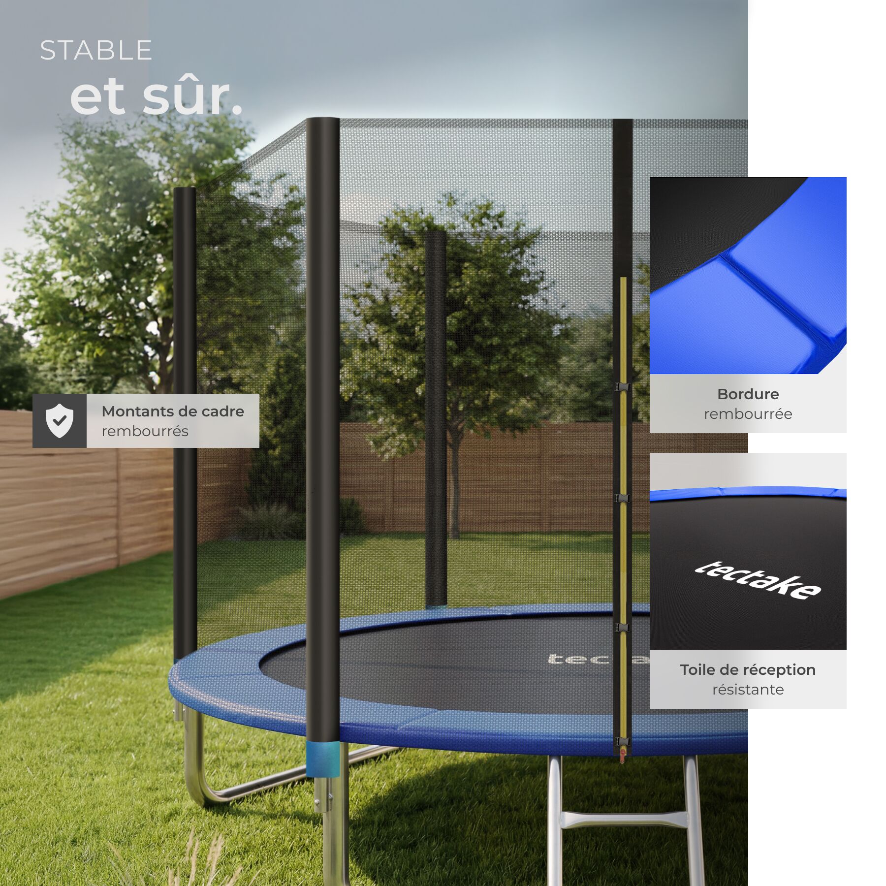 TECTAKE trampolim Ø 305 cm, GS certificado - 7