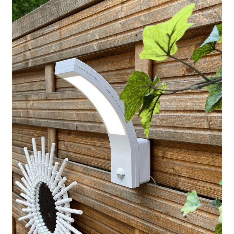 Oprawa PARIS, LED, 10W, 900lm, 4000 K, AC220-240V, IP54, 140°, 9m, czujnik ruchu, biały
