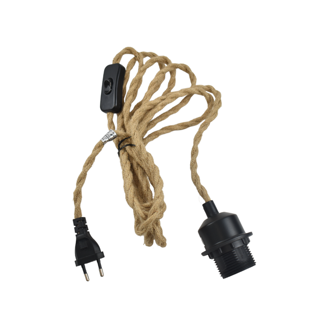 Adaptateur Douille E27 Vers Prise Electrique | 2 Pièces | 250V 2A | Pour Conversion Lampe En Prise