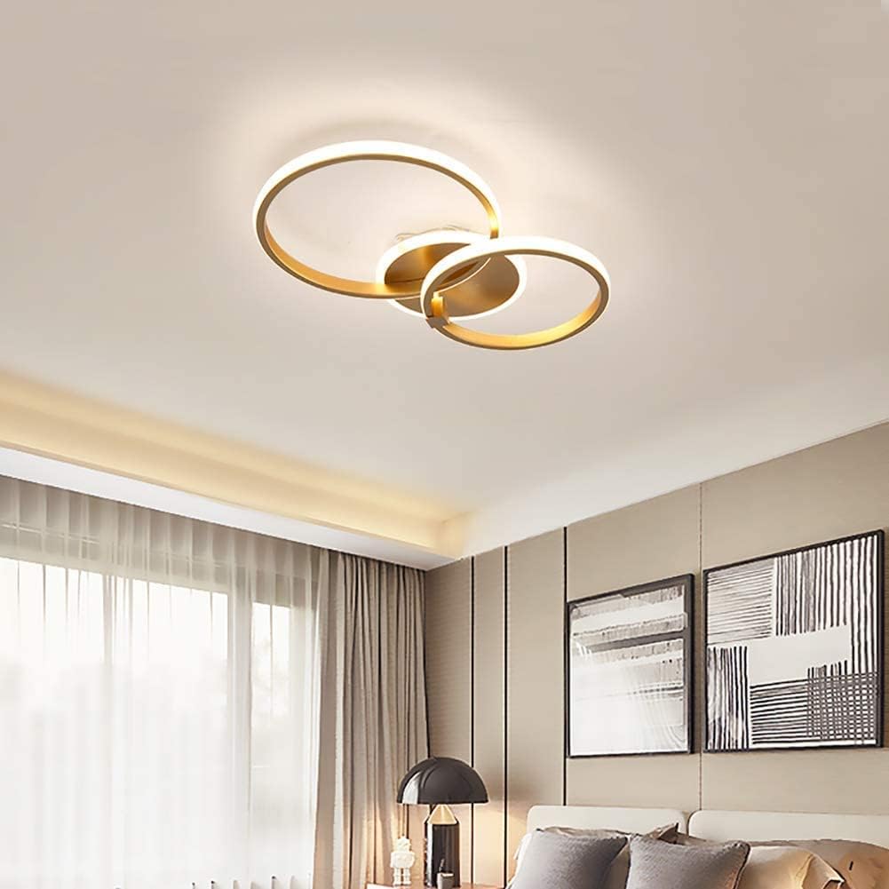Lampadario A Soffitto Plafoniera LED Dimmerabile Rotonda In Alluminio Bianco E Nero 55 46 8 Cm Con Telecomando Ideale Per Soggiorno Camera Da L 89994039