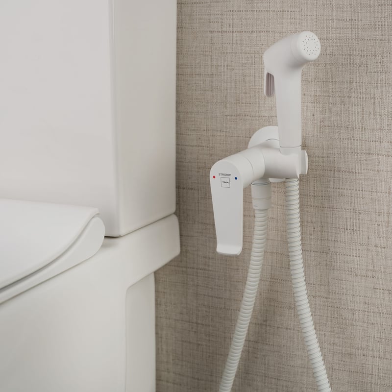 Prysznic toaletowy STROHM TEKA Ethika biały o długości 120 cm