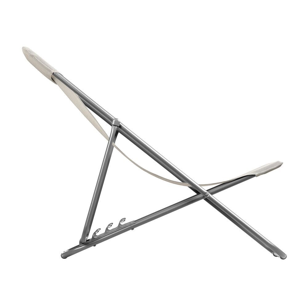 Transat jardin pliant multi-positions : Largeur 52 cm - TRANSATUBE 2 - 3
