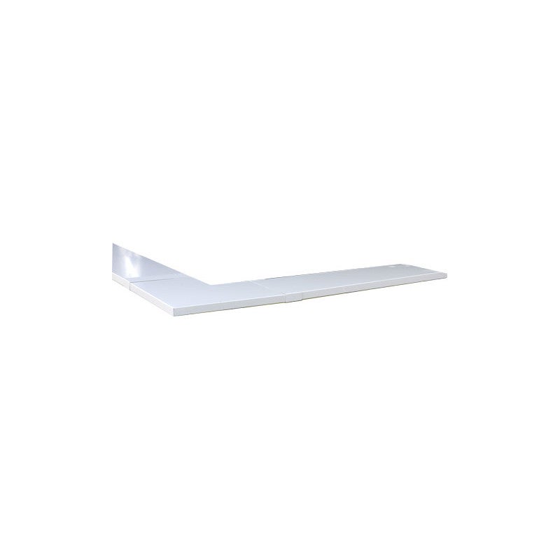 Couvertine aluminium 1 mm Blanc RAL 9010 - 2 mètres - Largeur 270mm - 3
