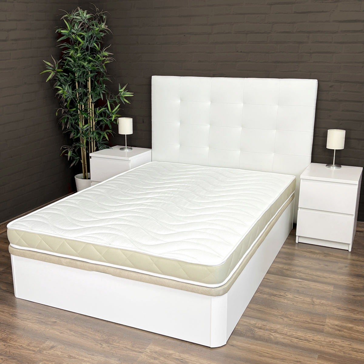 Colchon viscoyoung, Viscoelastico, 90x200, Blanco, Alta Gama, Transpirable, Altura 13cm AMUEBLATE ONLINE - 2