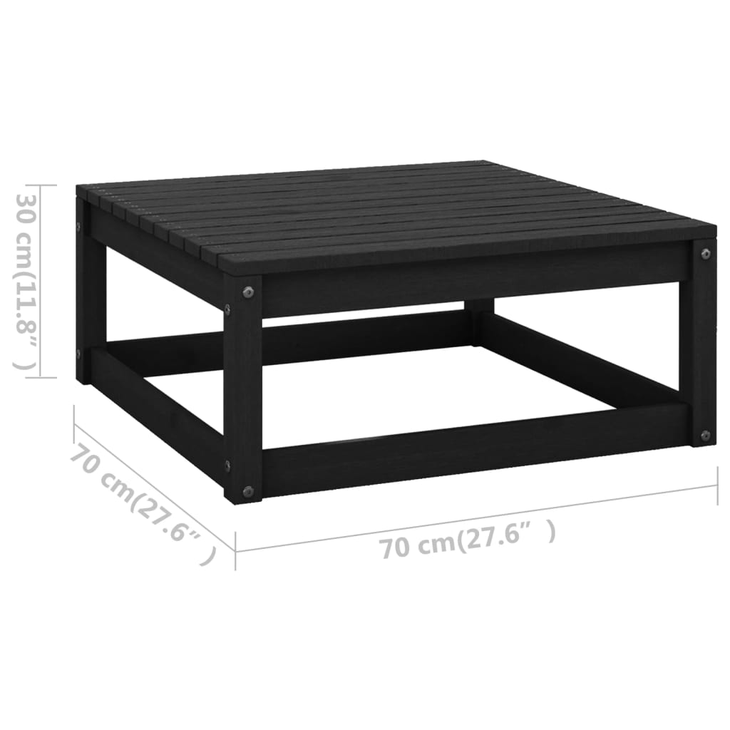 Maison Exclusive - Salon de jardin 3 pcs avec coussins Bois de pin massif - 9
