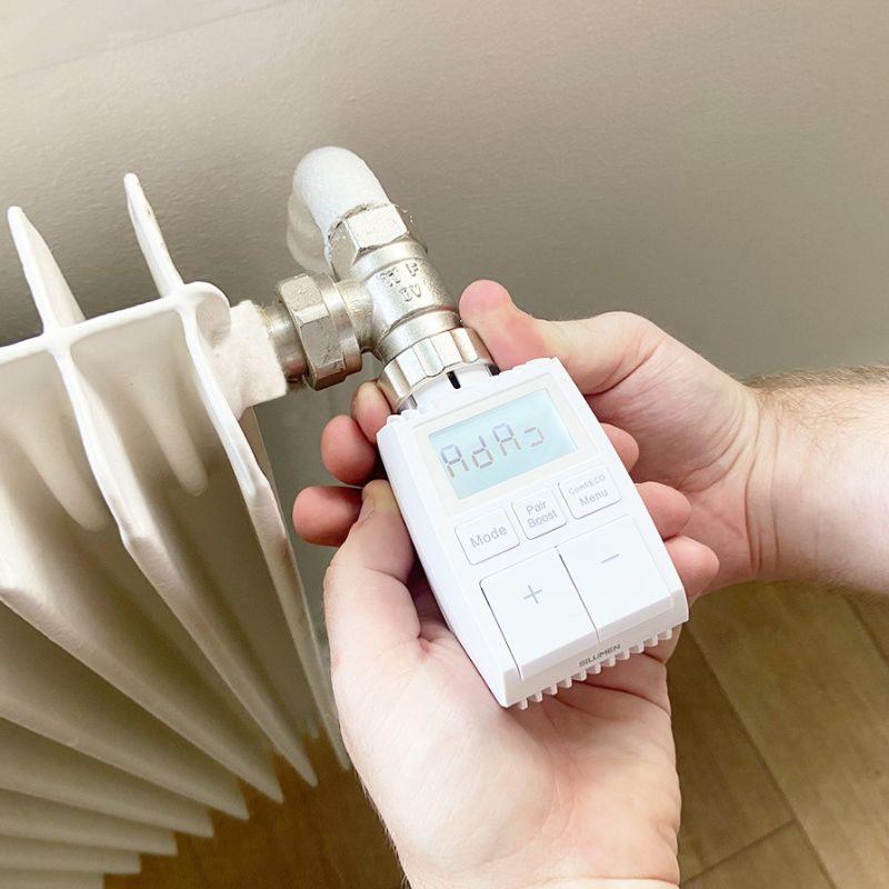 Kit de 4 Têtes Thermostatiques Connectées Universelle avec Ecran LCD + Passerelle ZigBee - SILAMP - 2