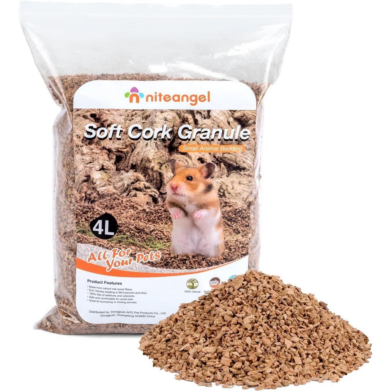 Litière pour hamster granulés de liège 2-3mm pour petits animaux ...