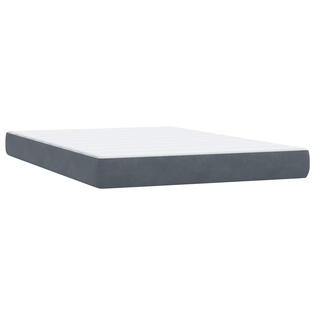 Estrado de ripas e colchão de veludo cinza escuro de 160x210cm | Leroy ...