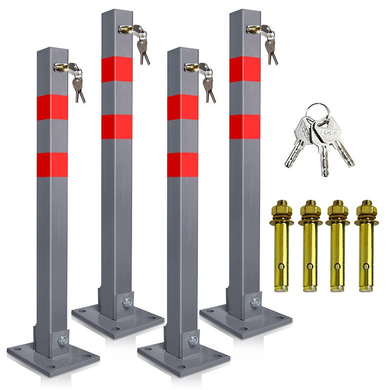 Barrera de seguridad plegable para aparcamiento de coches, promoción de fábrica | RICJ