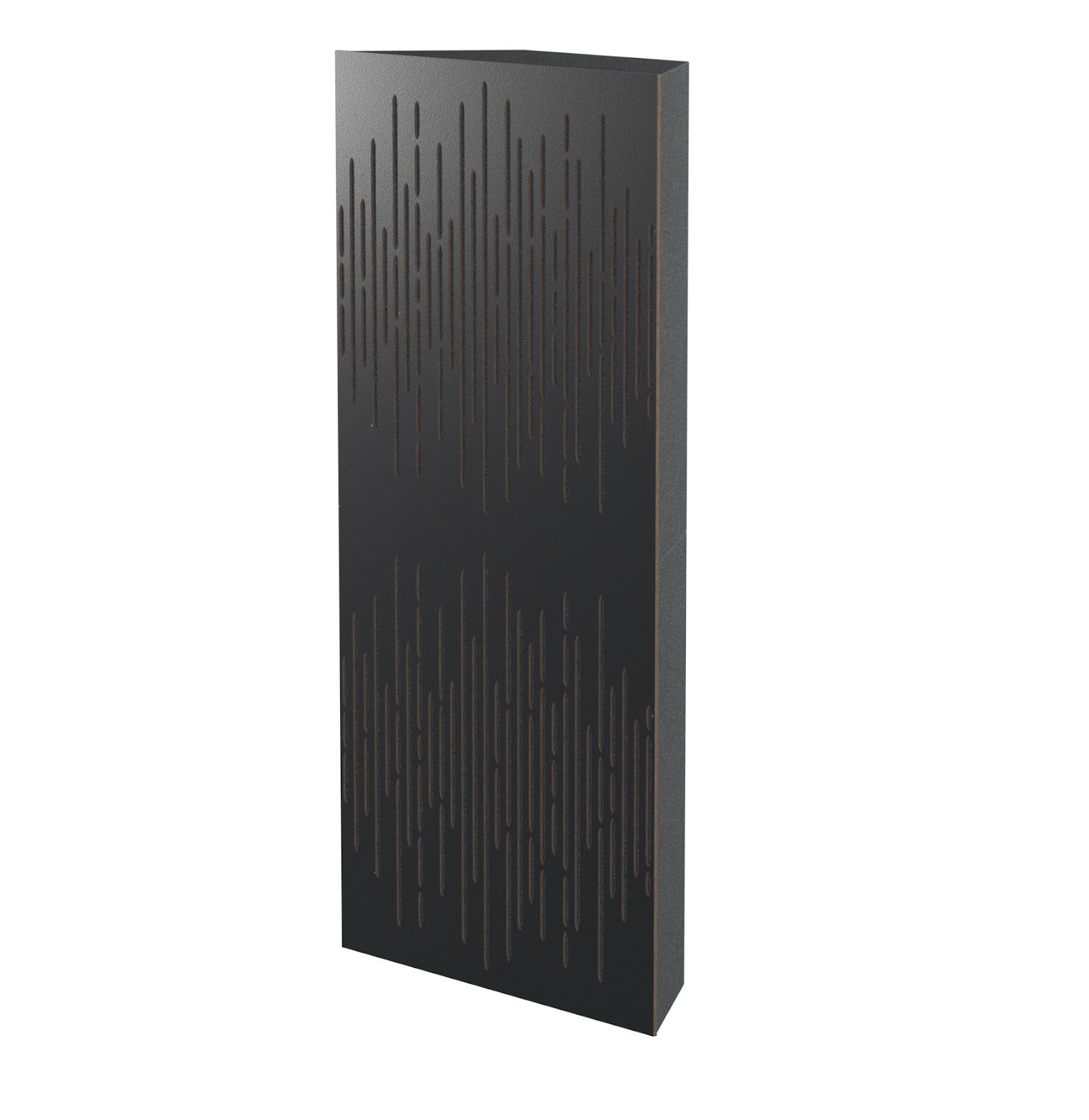 Lot de 2 Pièges à basses WAVE acoustiques insonorisants 50x50x10 cm -MDF perforé laminé et mousse acoustique -Noir - 4
