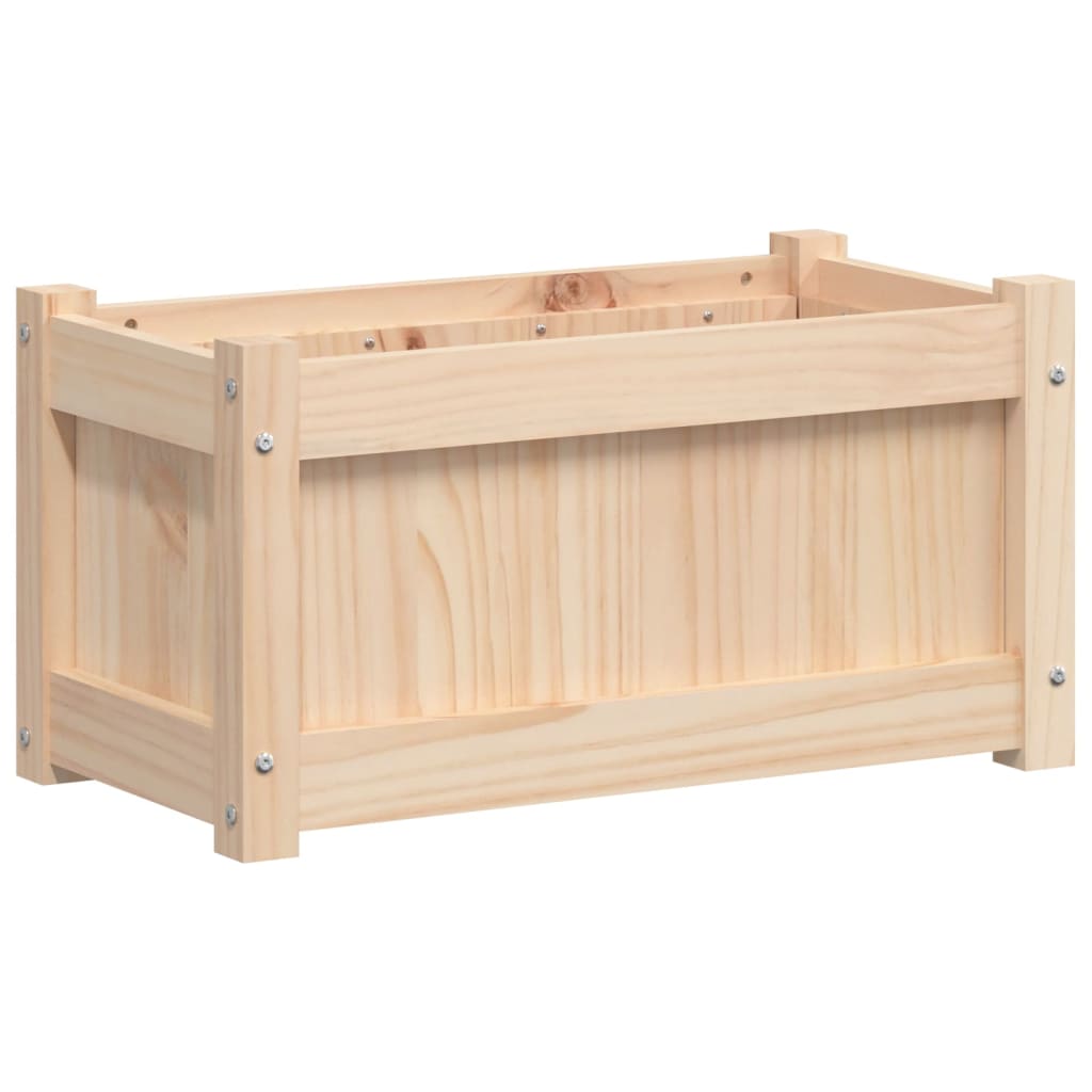 Lot de 2 Jardinières, Bac à fleurs, Pot de fleurs bois de pin massif n2383l - 7