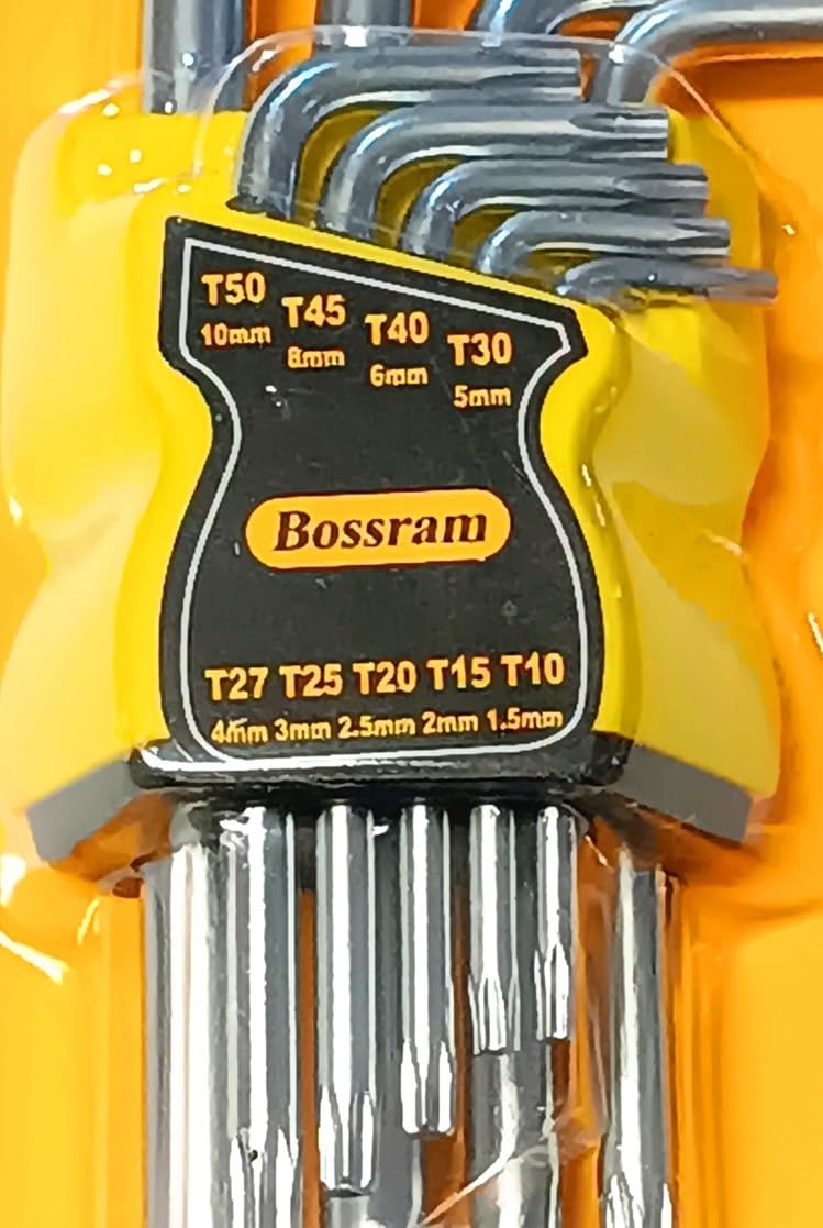 Set 9 Chiavi Torx A L - Misure Da T10 A T50, Acciaio Resistente, Per Meccanica E Elettronica - Foto 5