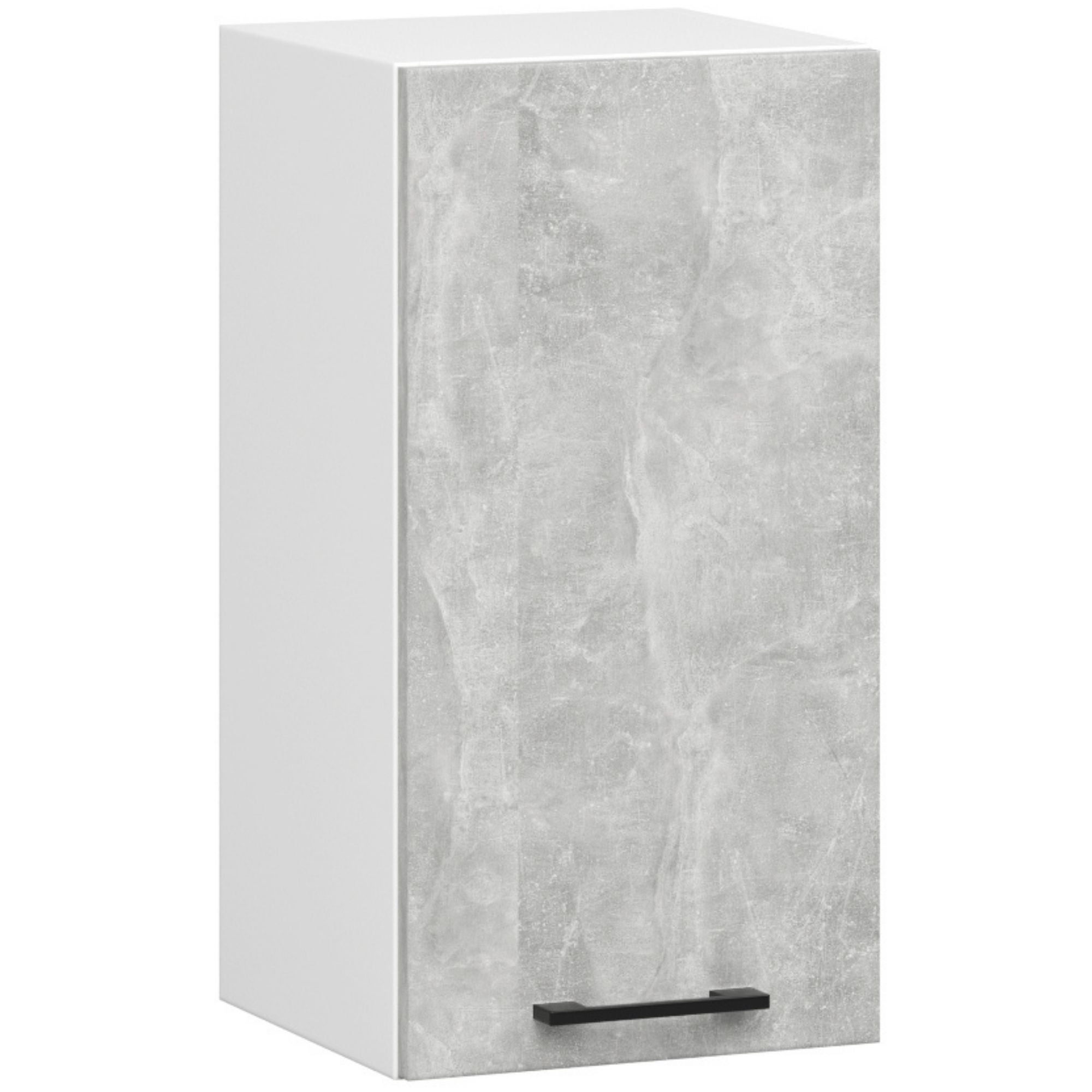 Ensemble De Cuisine AKORD OLIWIA 2.4m Béton 240 cm 11 portes 1 tiroir façade Blanche 240x46x203 cm - 6