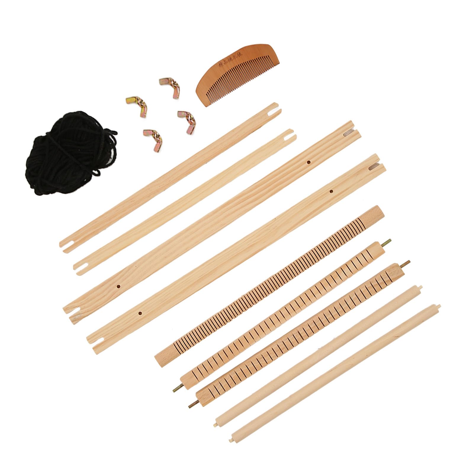 NBEADS Kit Telaio Per Tessitura Cinture In Legno – 2 Set Con Navetta, Per Tessitura Fai Da Te - 3