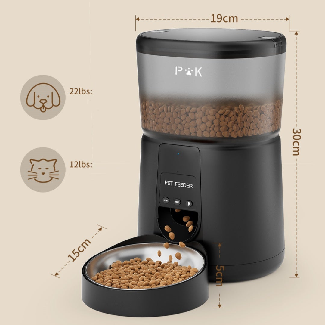 PUPPY KITTY PRO Distributeur de Croquettes Automatique 4L pour Chats/Chiens WiFi ,avec Contrôle APP, ​Enregistrement Vocal - 9