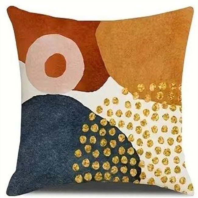 Set di 4 federe decorative per cuscini HPUK, con design geometrico, in Set di 4 federe decorative per cuscini HPUK, con design geometrico, in