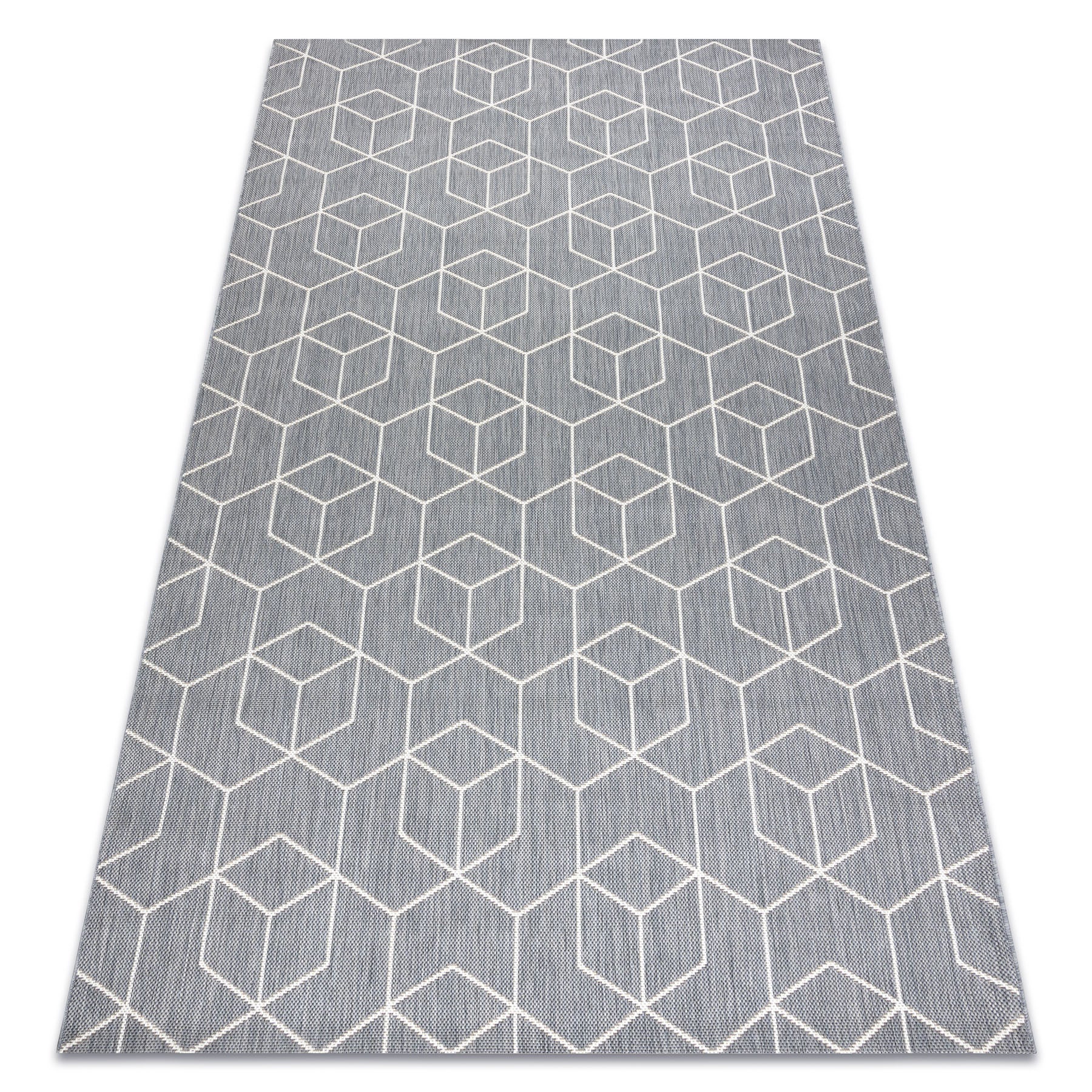 Dywan SZNURKOWY SIZAL FLAT 48655/637 KOSTKI 3D 80x150 cm