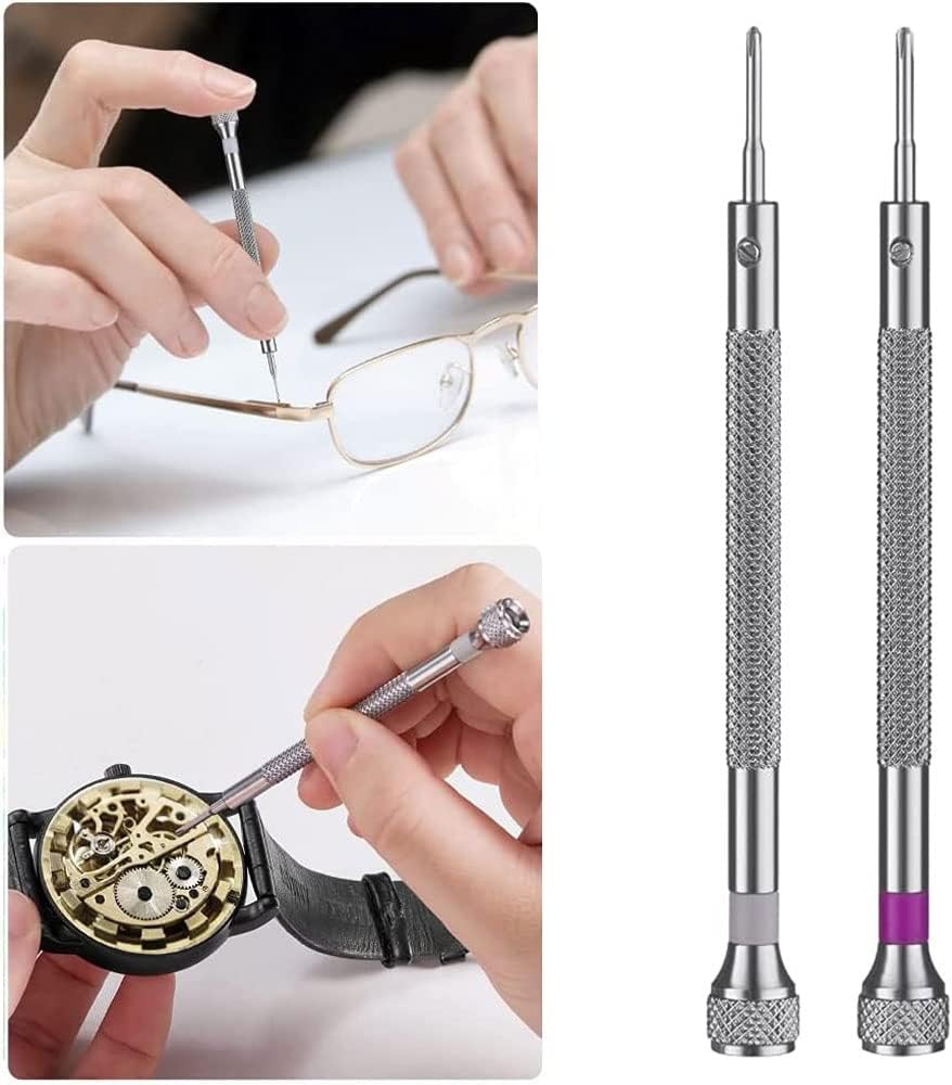Kit Réparation Montres - 8 Mini Tournevis de Précision pour Lunettes, Bijoux, Appareils Électroniques - 4