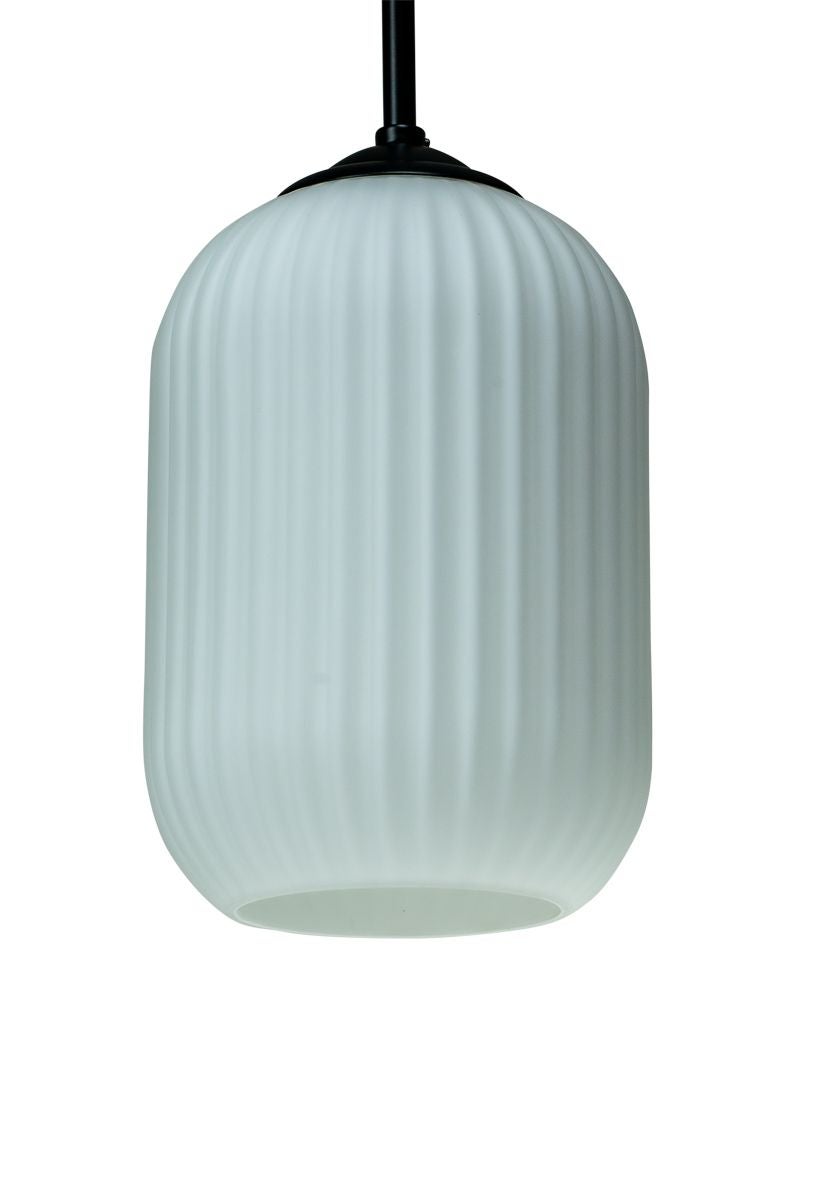 Riflet - Suspension en verre et métal noir mat, h 20 cm d 14 cm DYBERG LARSEN - 3