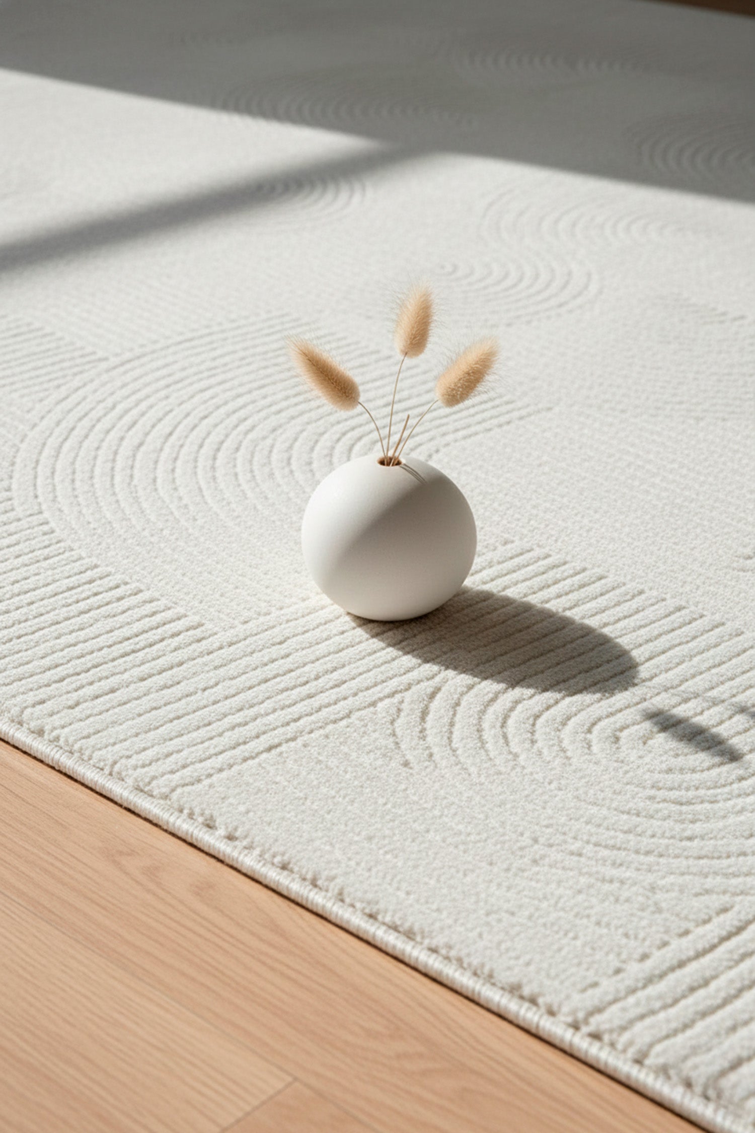RUGURA - Tapete moderno - Sala, quarto, corredor, tapete de quarto - Estilo nórdico, moderno e contemporâneo - 200x290cm - Branco - 2