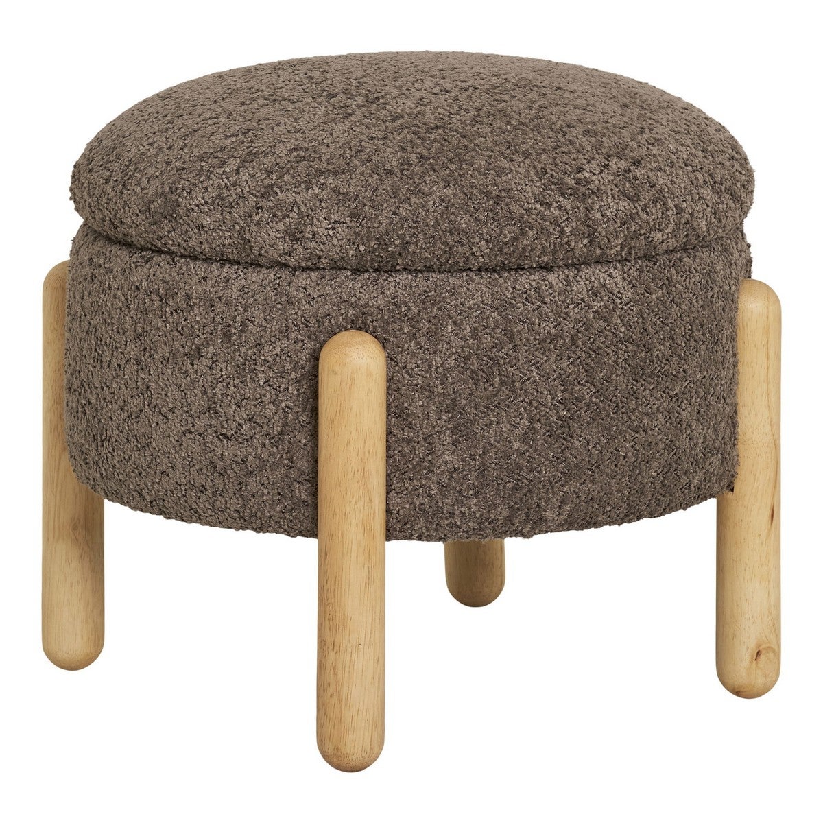 Pufa Medas, Poliester, Brązowy, Seven Design