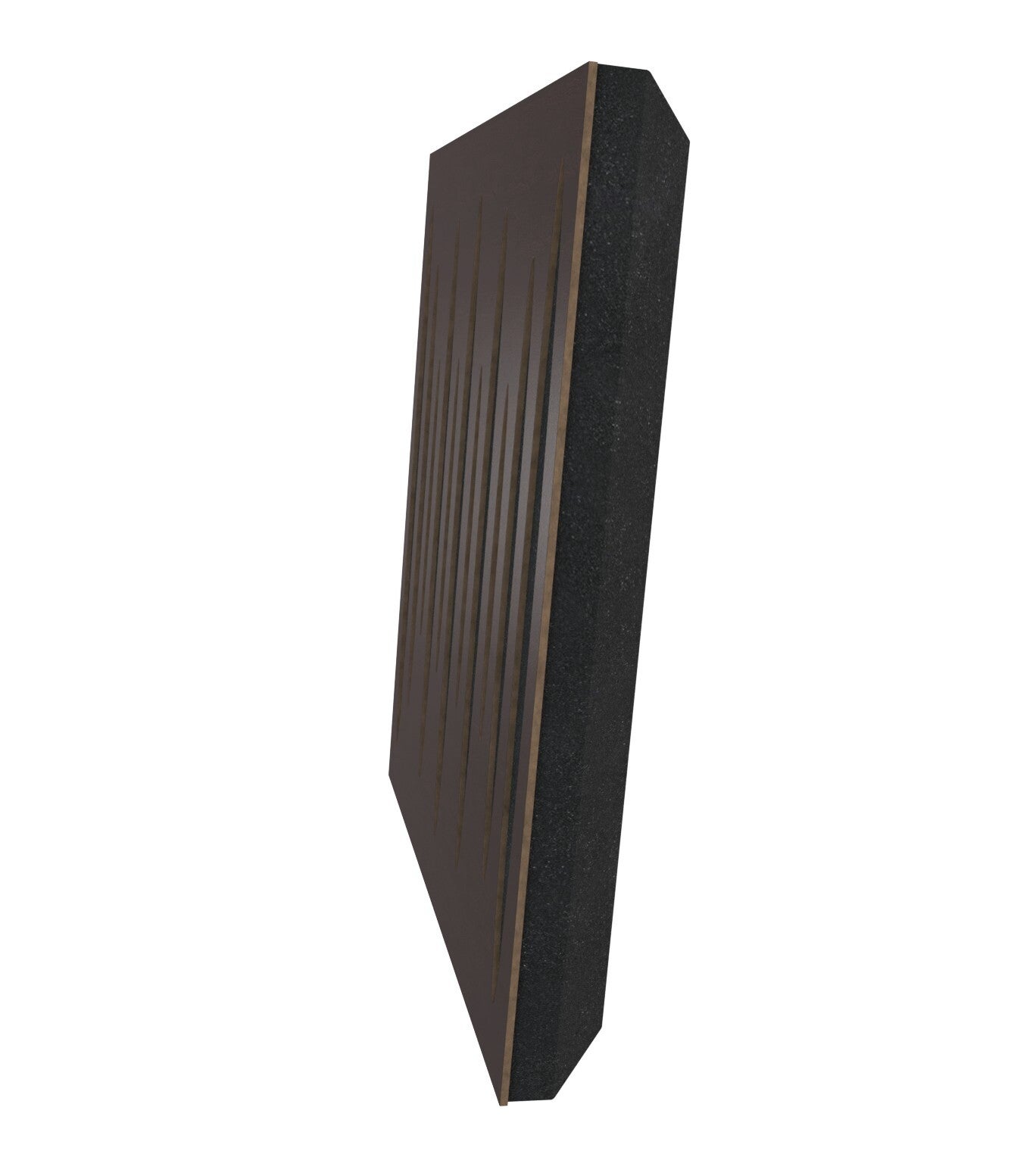 Lot de 2 Panneaux acoustiques insonorisants PULSAR 50x50x5 cm - 0.5 m² surf.totale - MDF perforé laminé et mousse acoustique - Wengé - 3