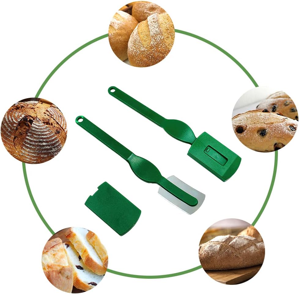 set di 4 lame per il pane, lame per il pane in acciaio al carbonio, lame per panettiere, lame per incidere il pane, lame per la cottura del pane in ac - 4