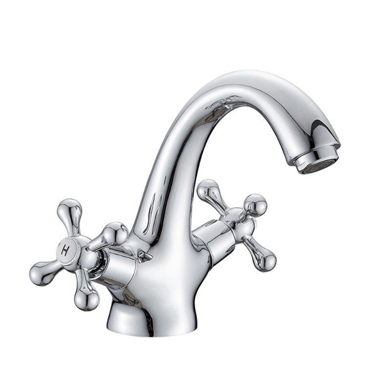 Umywalka Beverley Chrome, wykończenie chromowane, bateria mieszaczowa stała