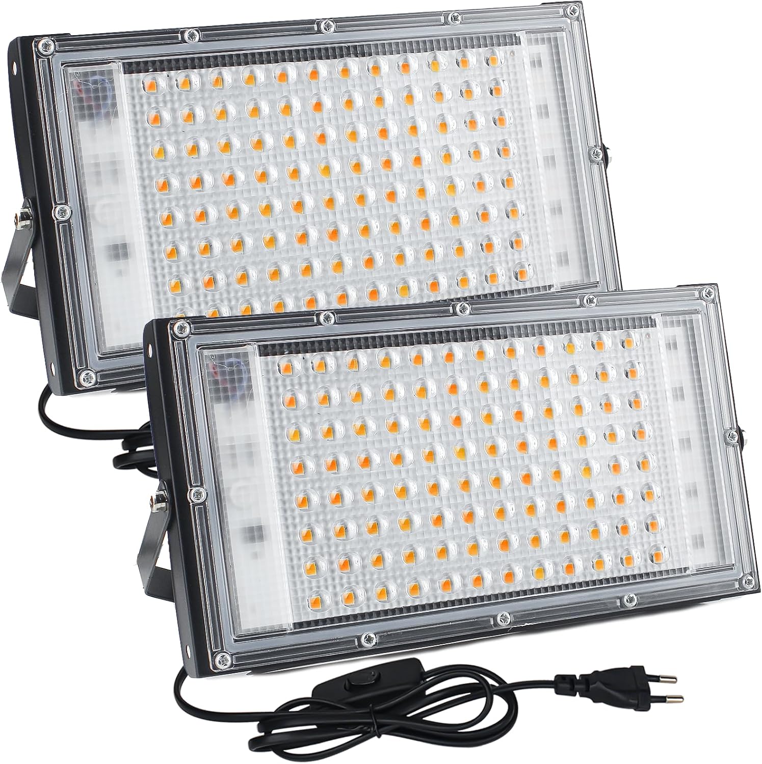 TOPAUBUB Spot Projecteur LED Extérieur 100W 1 Pièce - 10000LM 6500K Blanc Froid Lampe Phare LED Exterieur IP67 Etanche Eclairage Extérieur pour Terrasse,Jardin
