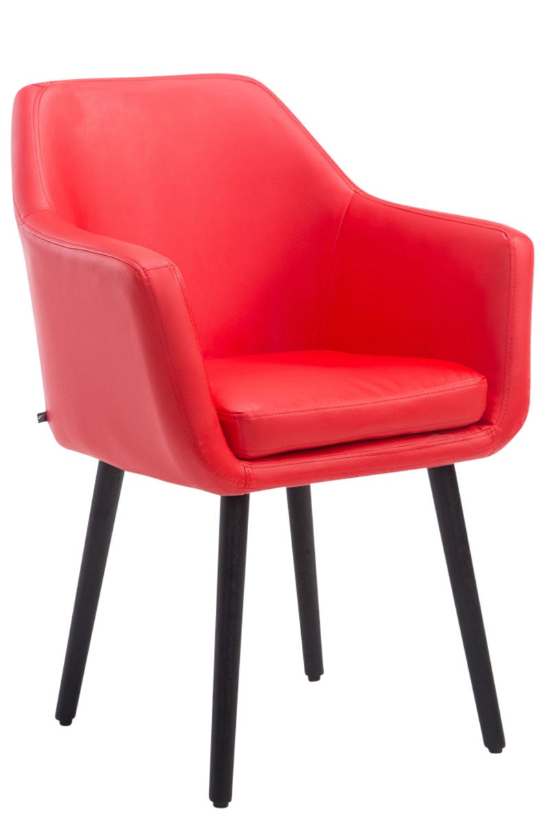 Chaise de bureau Limit XM simili cuir noir/rouge | Leroy Merlin
