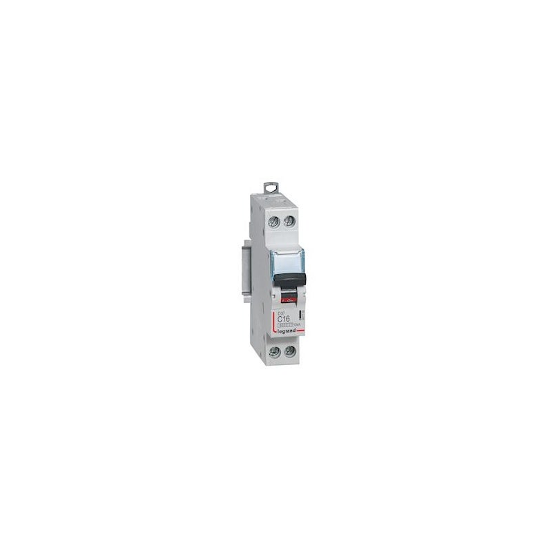 Disjoncteur DX³6000 - 16A - 1P+N - Courbe C - Vis/Vis - 5