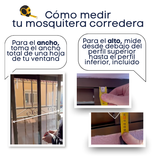 [KIT] Mosquitera corredera recortable color blanco medidas 100x140 - 8