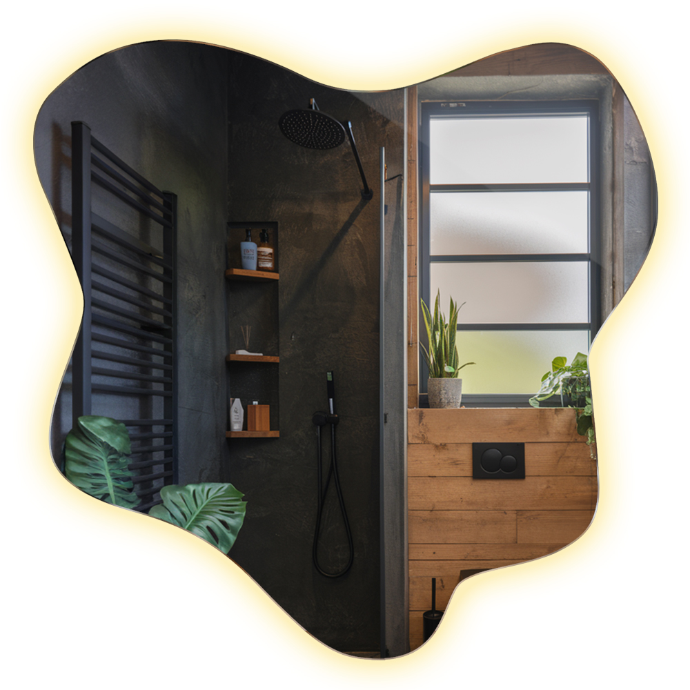 Centro Ideal Luz Del Tajo Espejo Asimétrico De Alta Gama Con Luz