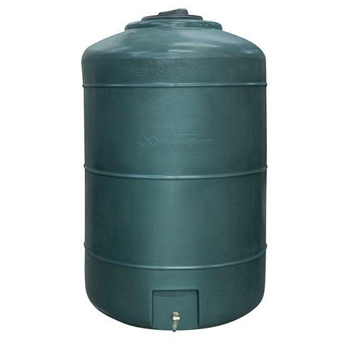 Récupérateur Eau de Pluie Hors-sol 500 Litres Rond DS Eau Vert Garantie 5 ans
