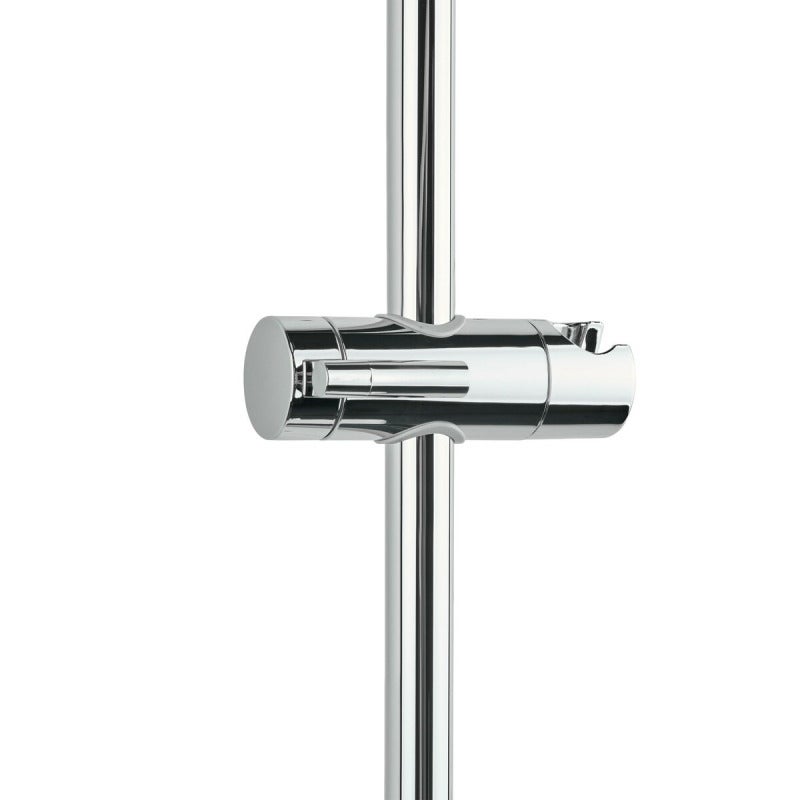 Colonne bain/douche avec douchette 3 jets, Mitigeur thermostatique, Barre réglable en hauteur Blanc/Chrome - 5