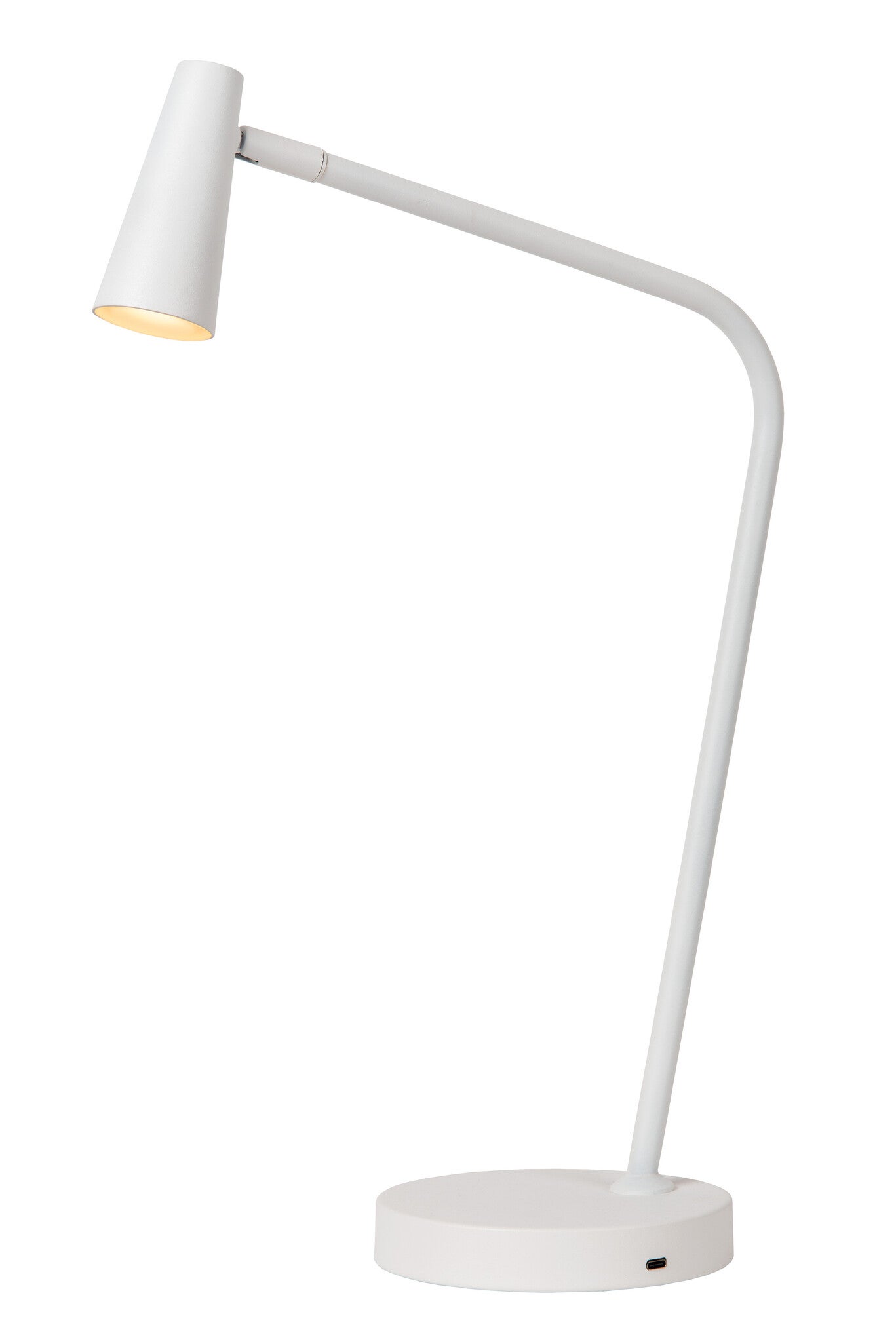 Lampka biurkowa biała reflektorek LED 3W Stirling Lucide