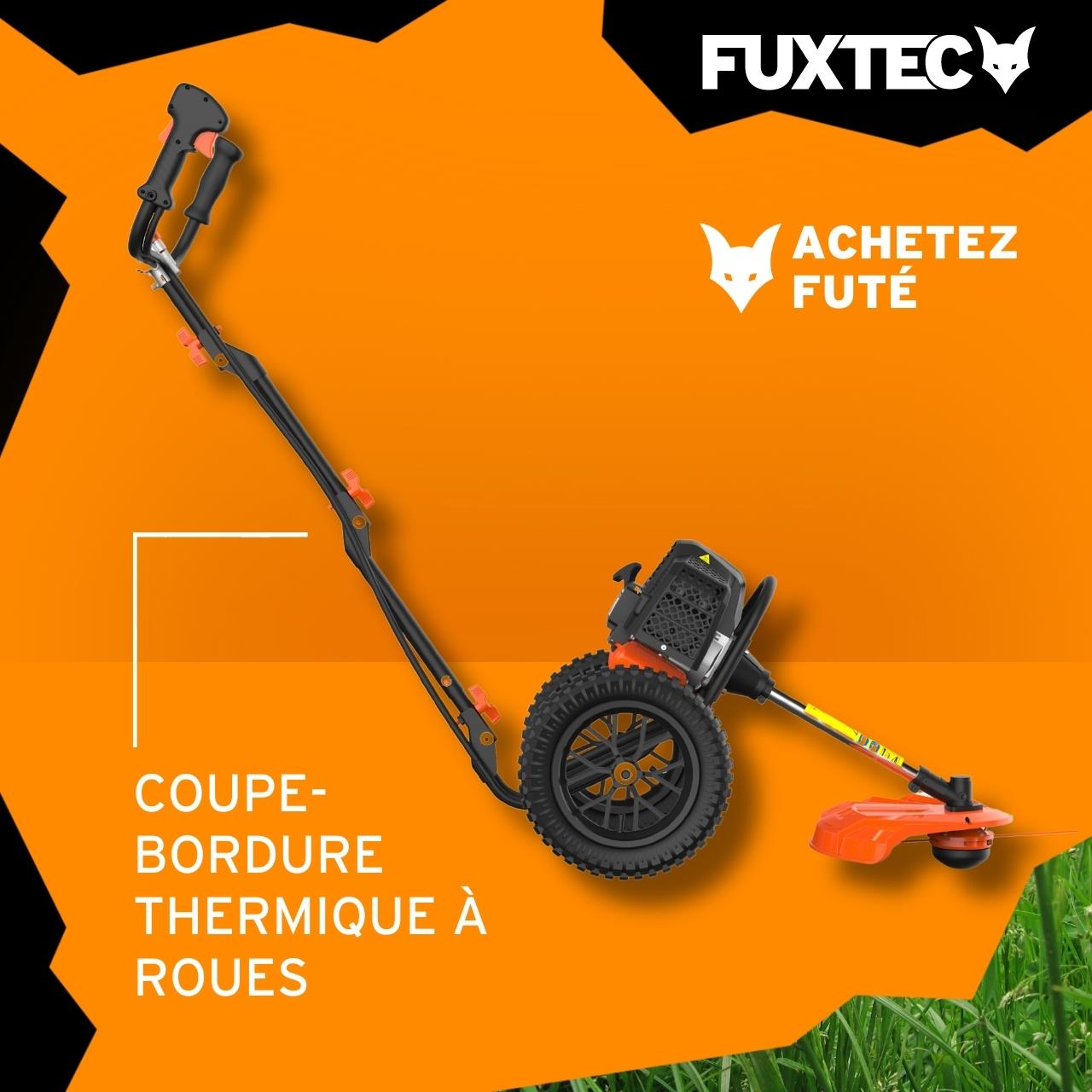 FUXTEC Desbrozadora con Ruedas de Gasolina FX-FSR152 de 52cc y con 3 CV