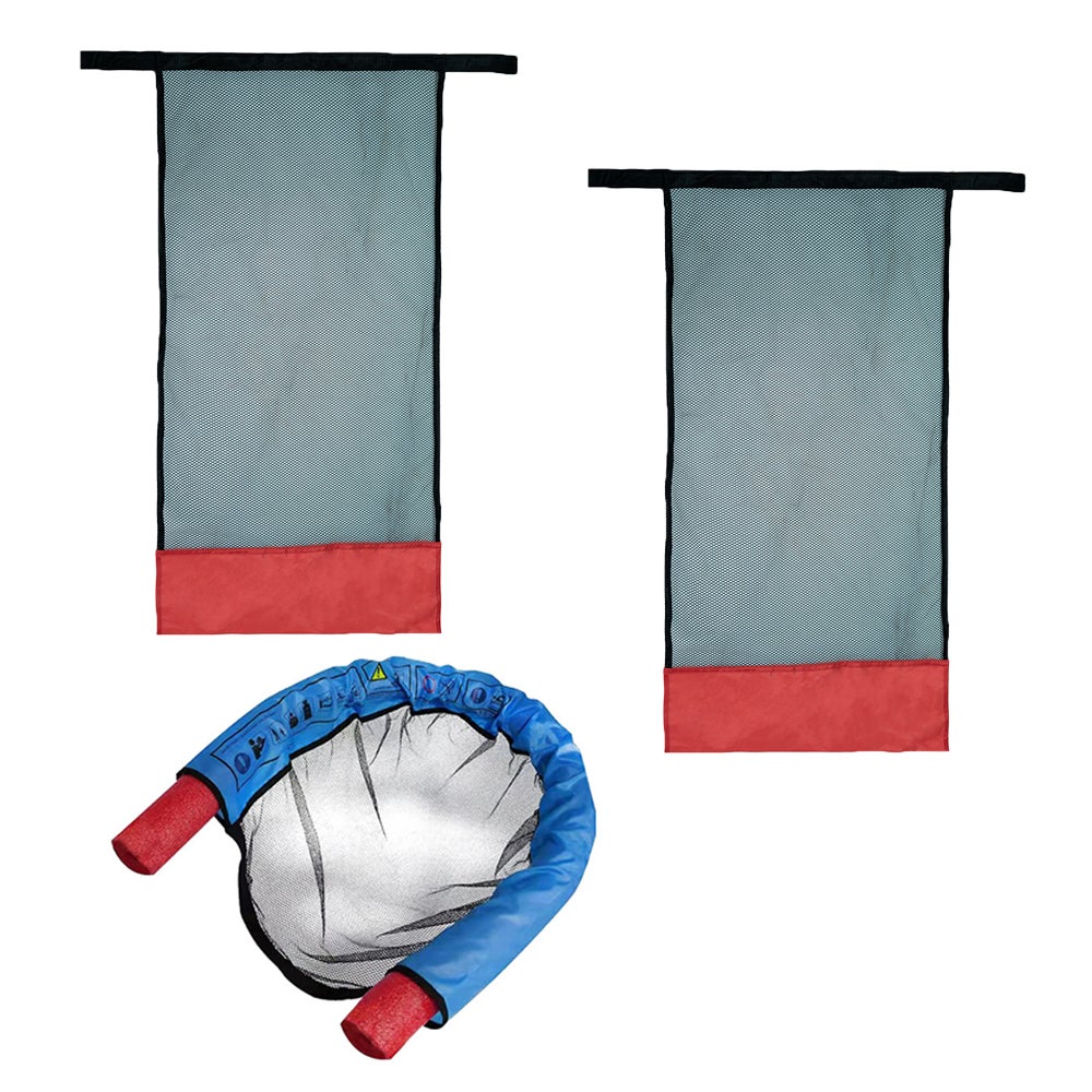 Hamac flottant pour piscine, 4 en 1, gonflable et polyvalent, avec filet, portable et idéal pour