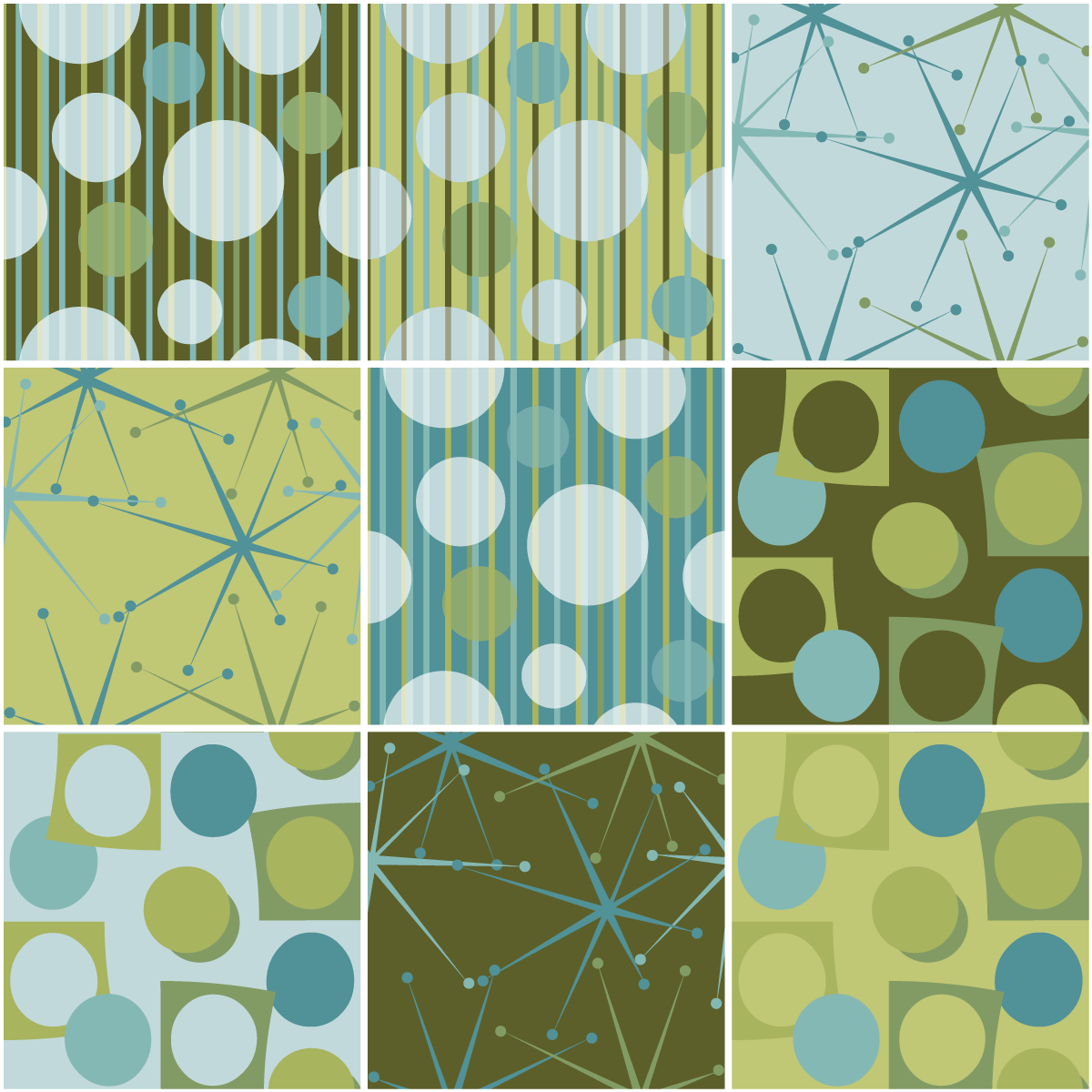 9 adesivi piastrelle di cemento scandinavo fliser - Sticker adesivo - adesivi murali - 9stickers15x15cm - 2