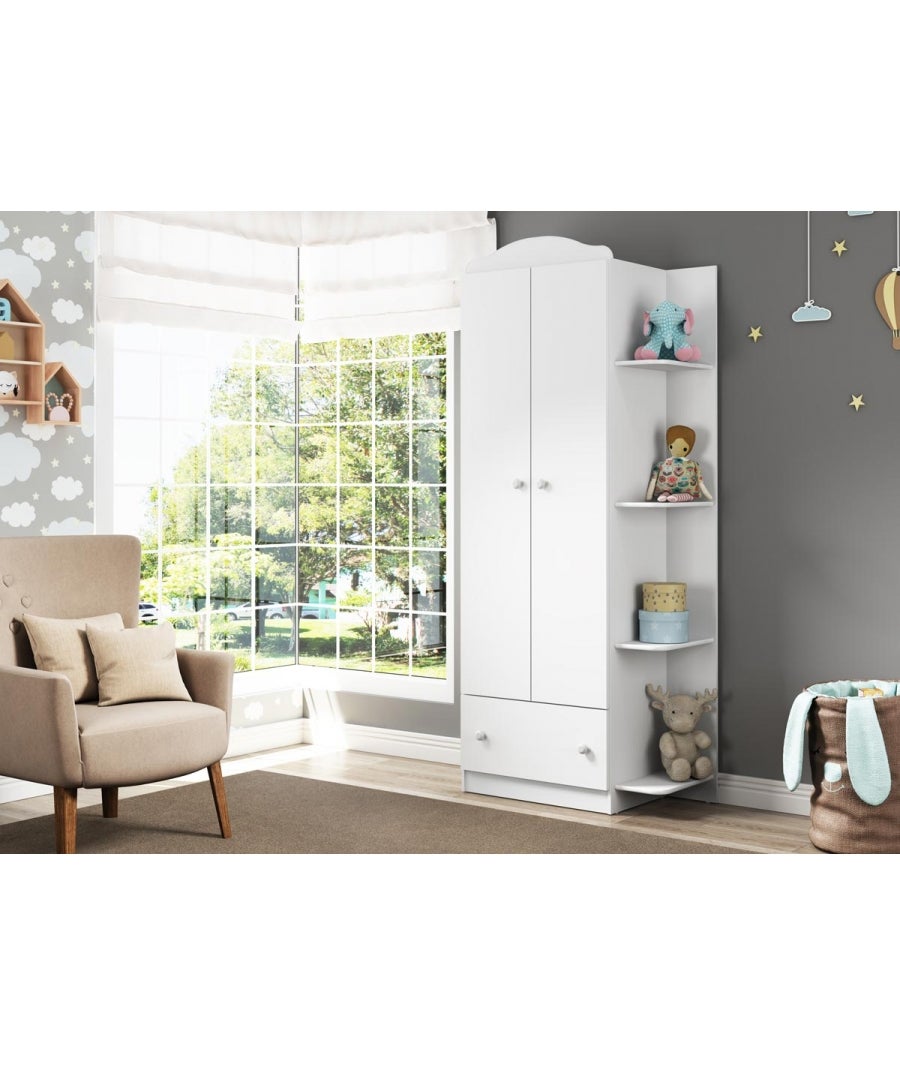 ARMADIO PER BAMBINI BIANCO TEKNA - 80 x 40 x 191,5 cm - 3