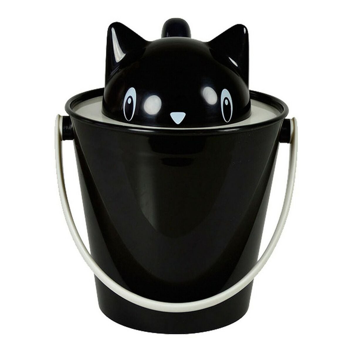 United Pets Cubo Contenedor Gato Polipropileno (20 Cm) Negro , Leroy Merlin