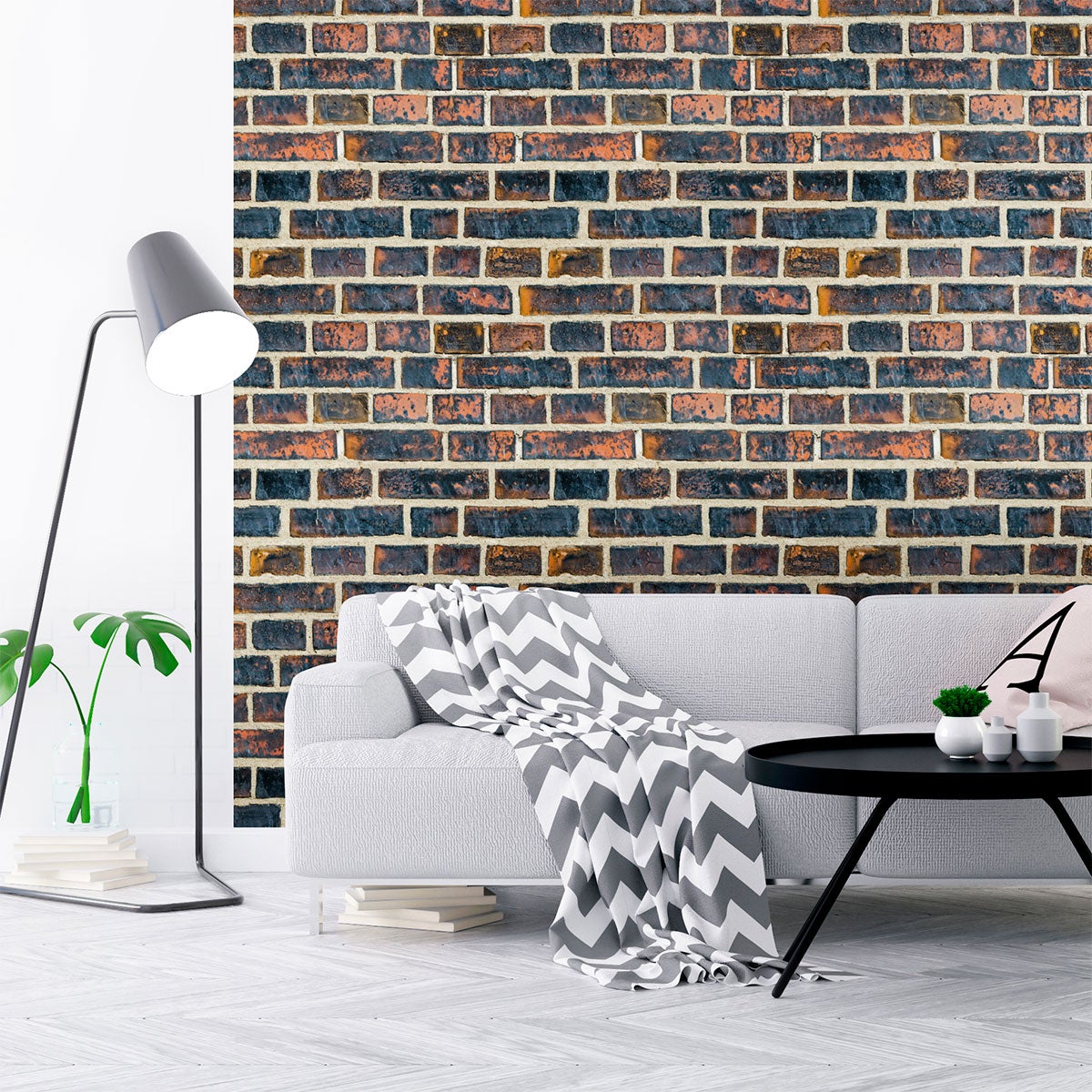 Adesivi pietra mattoni di Leicester - Sticker adesivo - adesivi murali - 30x30cm - 5