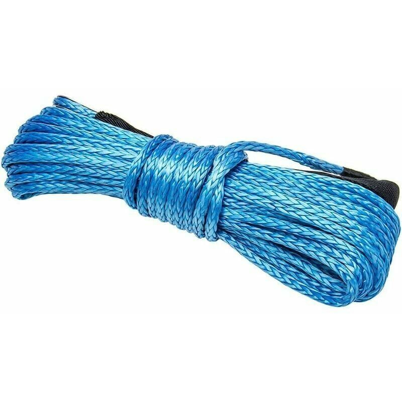 Corda Sintetica Per Verricello Dyneema Kinetic, 1/4 X 50 Ft (15 M), Per ATV UTV SUV, Con Manicotto E Ditale In Acciaio Inox