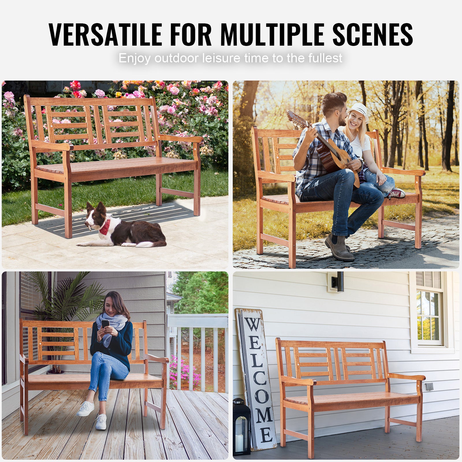 Banc jardin bois SucceBuy 48