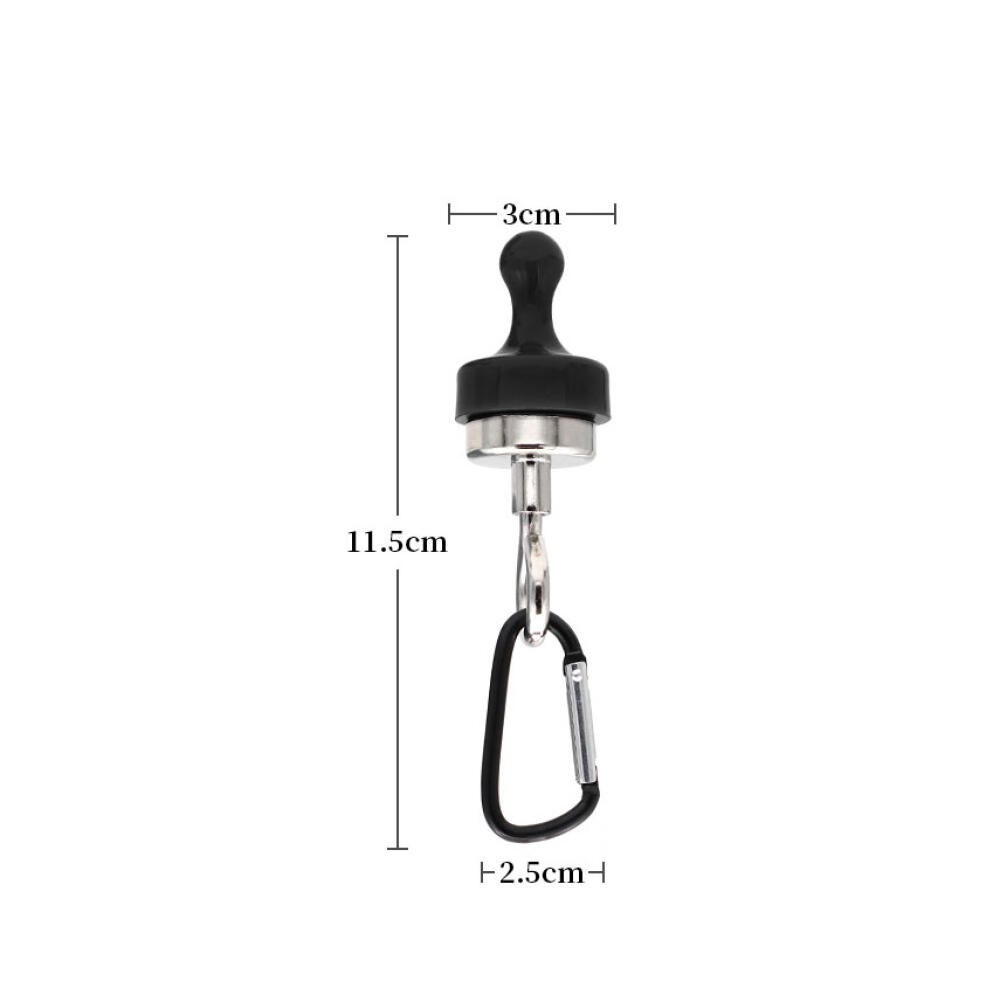 Crochet Magnétique de Tente, Aimant ABS, Forte Aspiration, Crochet Magnétique de Camping pour le Camping (BLACK