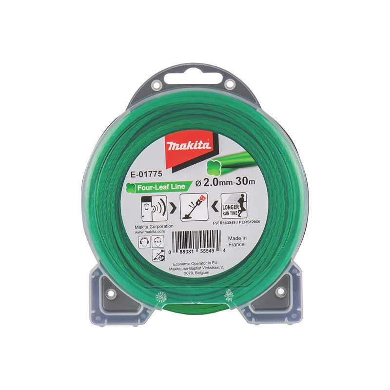 Makita Żyłka tnąca Czterolistna Zielona 30 m Ø 2 mm - E-01775