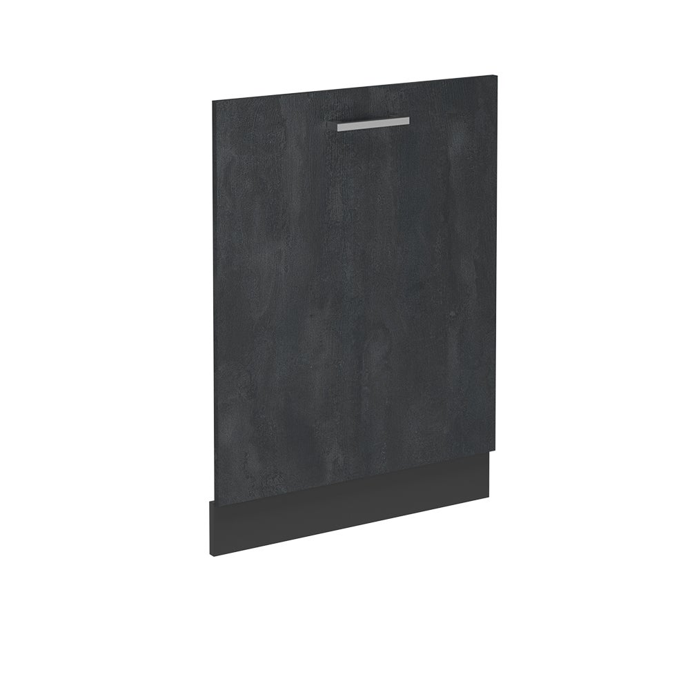 Vicco Panel przedni zmywarki R-Line, Czarny beton, 60 cm bez blatu roboczego