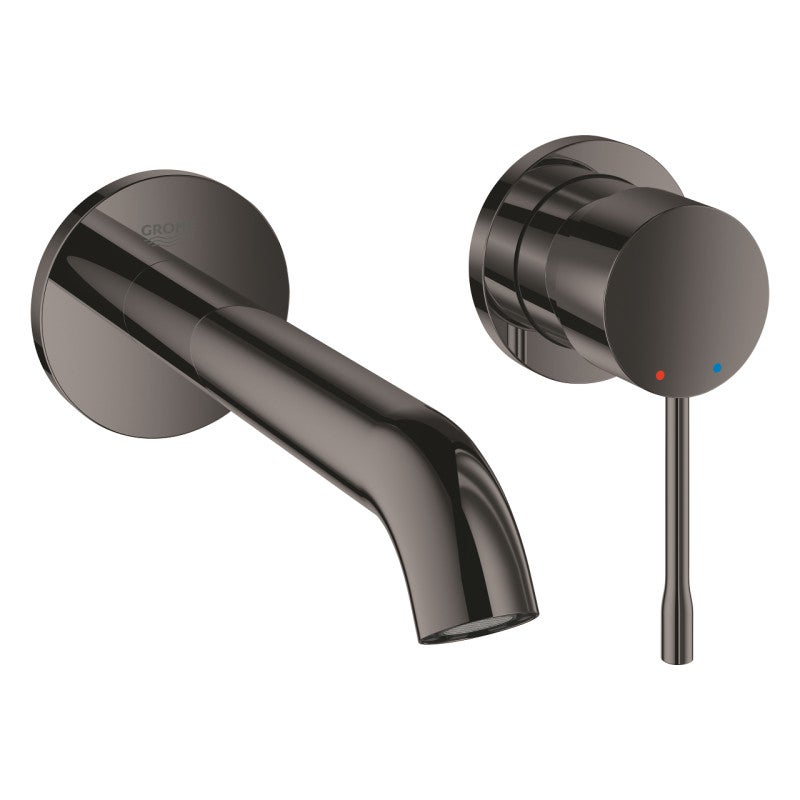 Baterie lavoar Grohe 19408A01, Essence, 1/2'', pe perete, M, 183 mm, necesita valva, lucios, grafit
